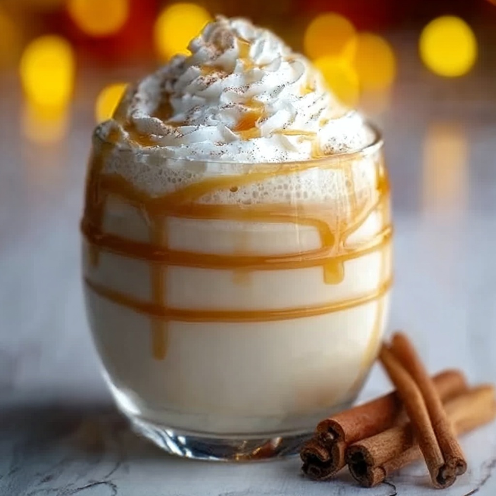 Caramel Eggnog Smoothie Recipe - Recipe Image