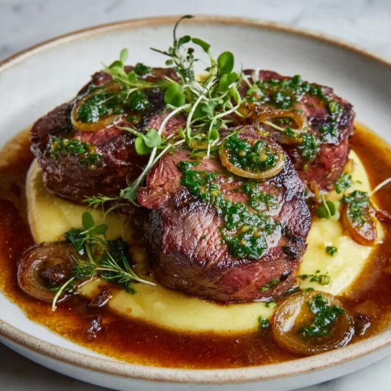 Seared Lamb Liver with Onion Butter Glaze Recipe