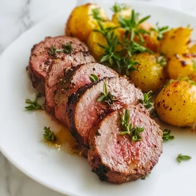 Venison Tenderloin with Garlic Herb Butter Recipe