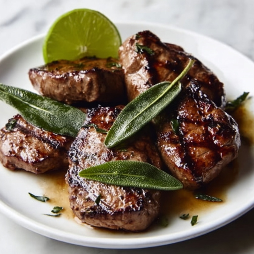 Pan-Fried Calf Liver with Brown Butter and Sage Recipe - Recipe Image