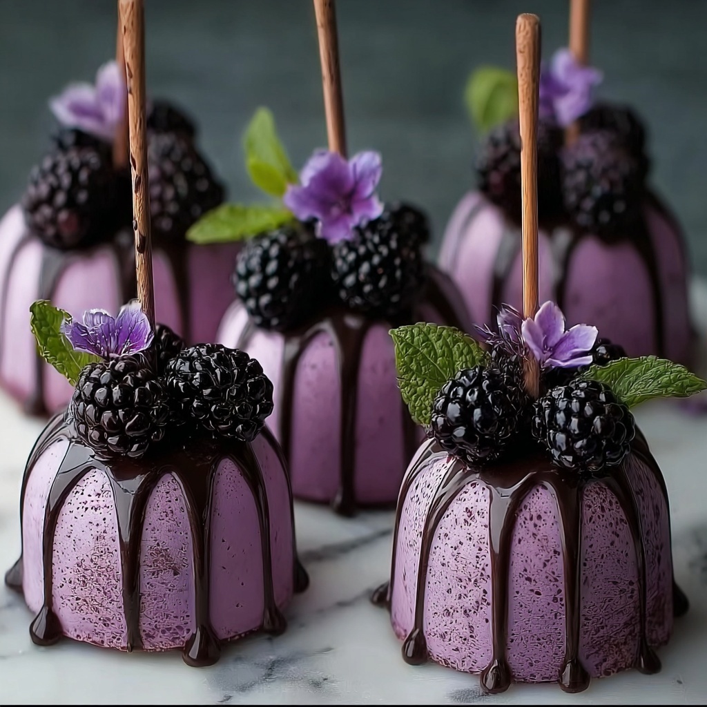 Magical Forbidden Forest Blackberry Cheesecake Pops Recipe - Recipe Image