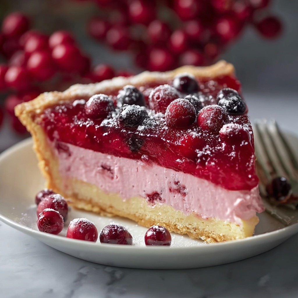 Cranberry Custard Pie Recipe - Recipe Image