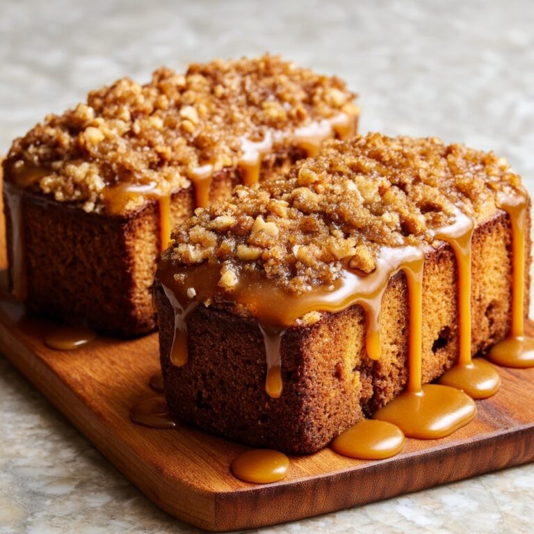 Mini Caramel Banana Bread Loaves with Condensed Milk Glaze Recipe