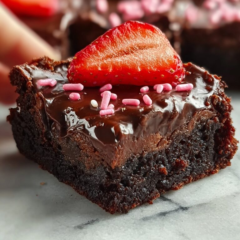 Chocolate Covered Strawberry Brownies Recipe