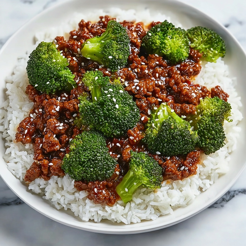 Honey Garlic Ground Beef and Broccoli Stir-Fry Recipe - Recipe Image