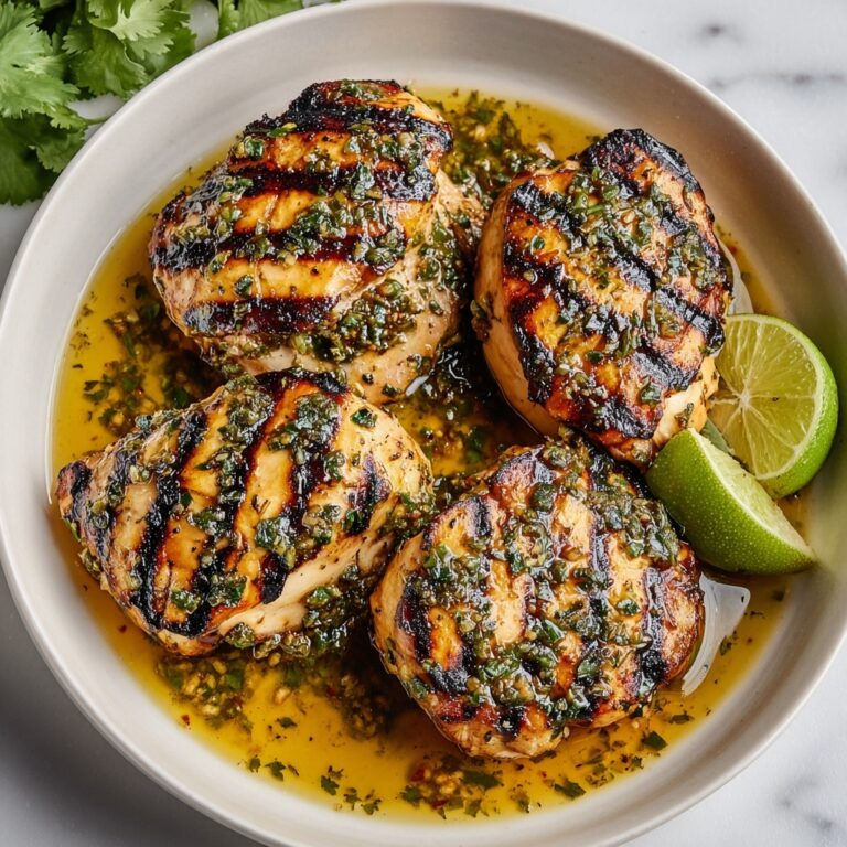 Charred Cilantro Lime Chicken Thighs Recipe
