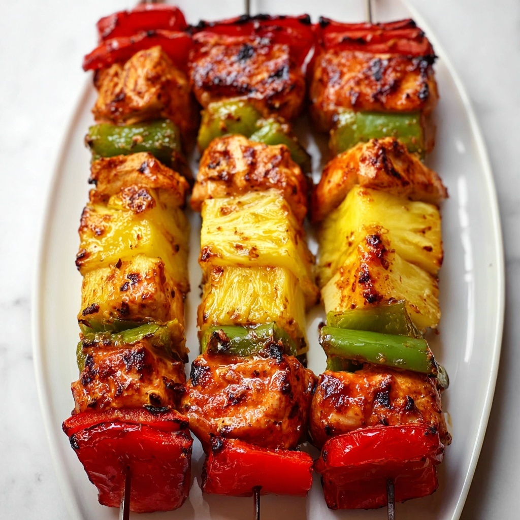 Sweet BBQ Chicken and Pineapple Kebabs Recipe - Recipe Image