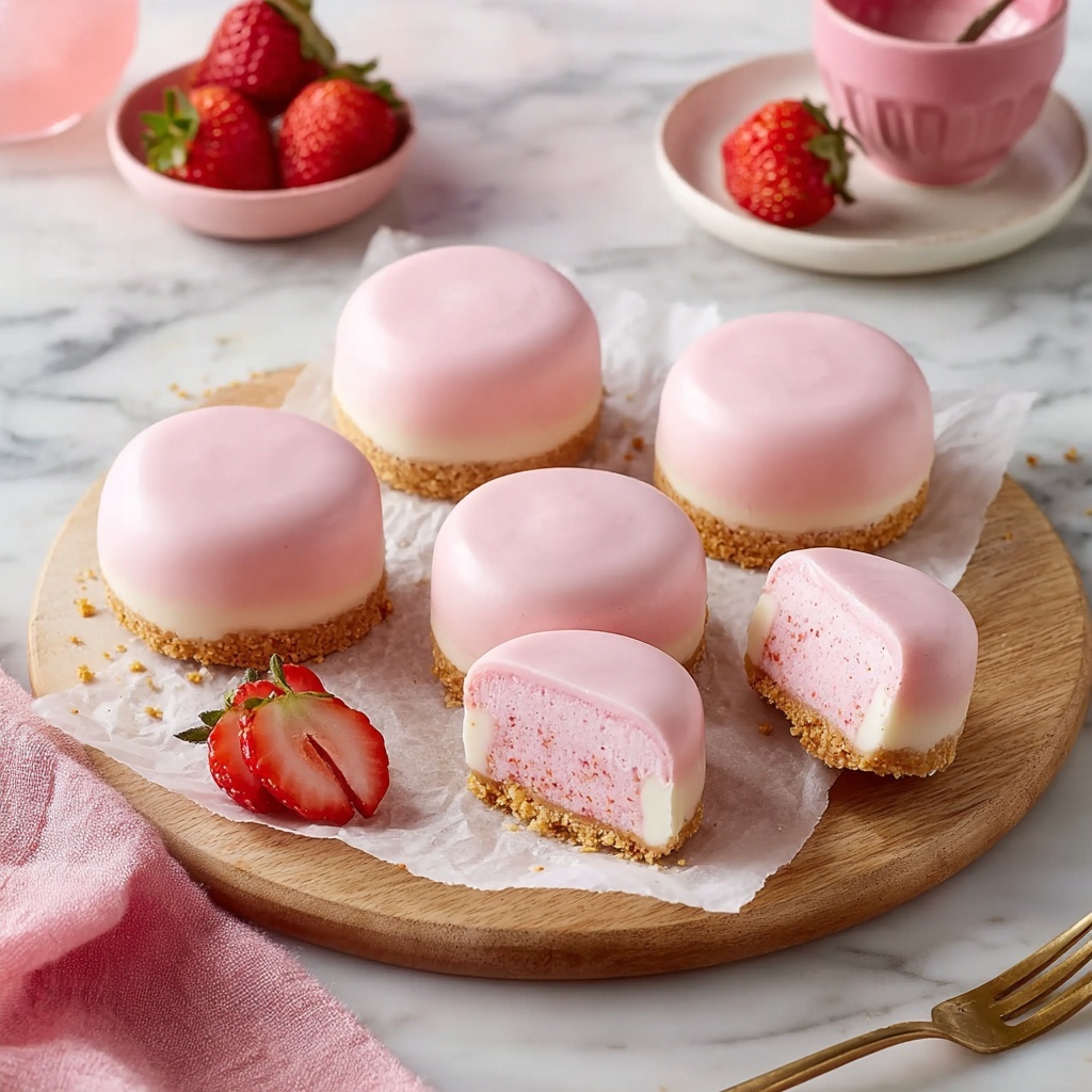 Strawberry Cheesecake Mochi: Delight in Every Chewy Bite Recipe - Recipe Image