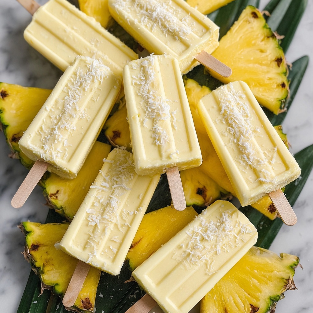 Pina Colada Ice Pops Recipe - Recipe Image