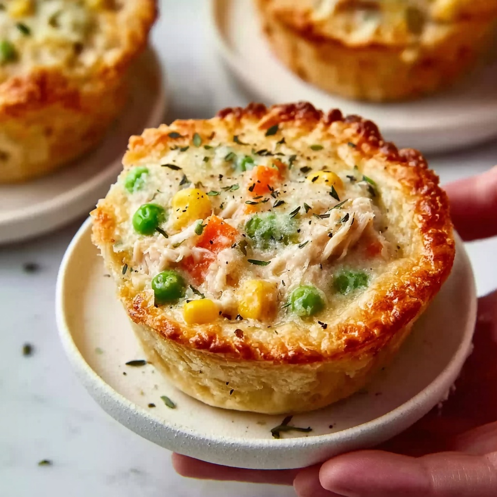 Mini Chicken Pot Pie Muffins Recipe - Recipe Image