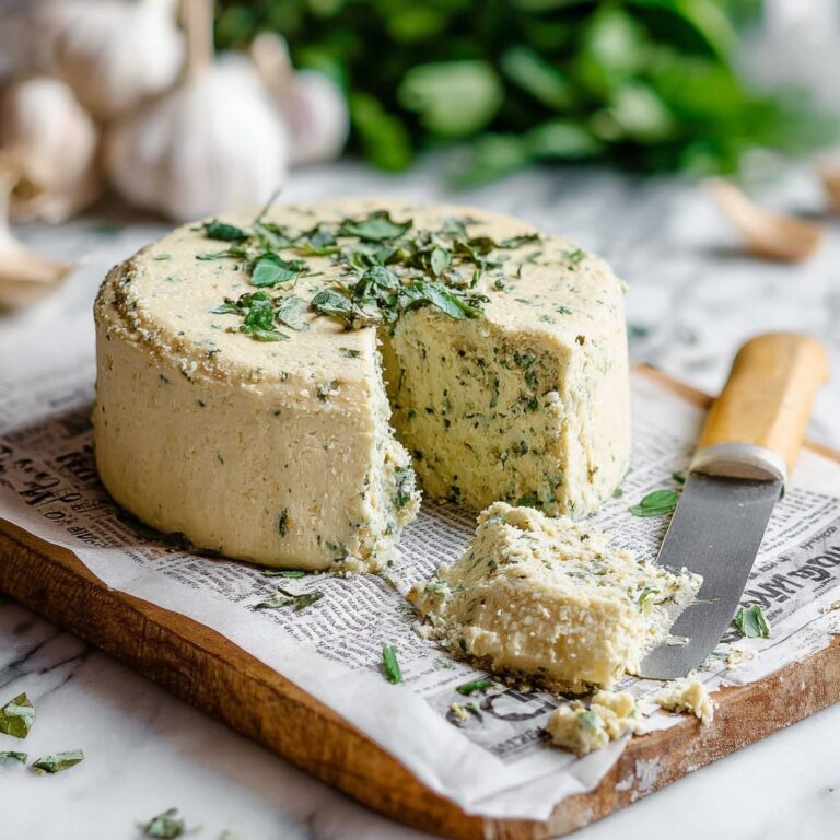 Vegan Herb Garlic Cream Cheese (Vegan Boursin) Recipe