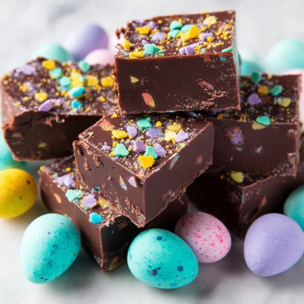 Easter Chocolate Fudge Recipe - Recipe Image