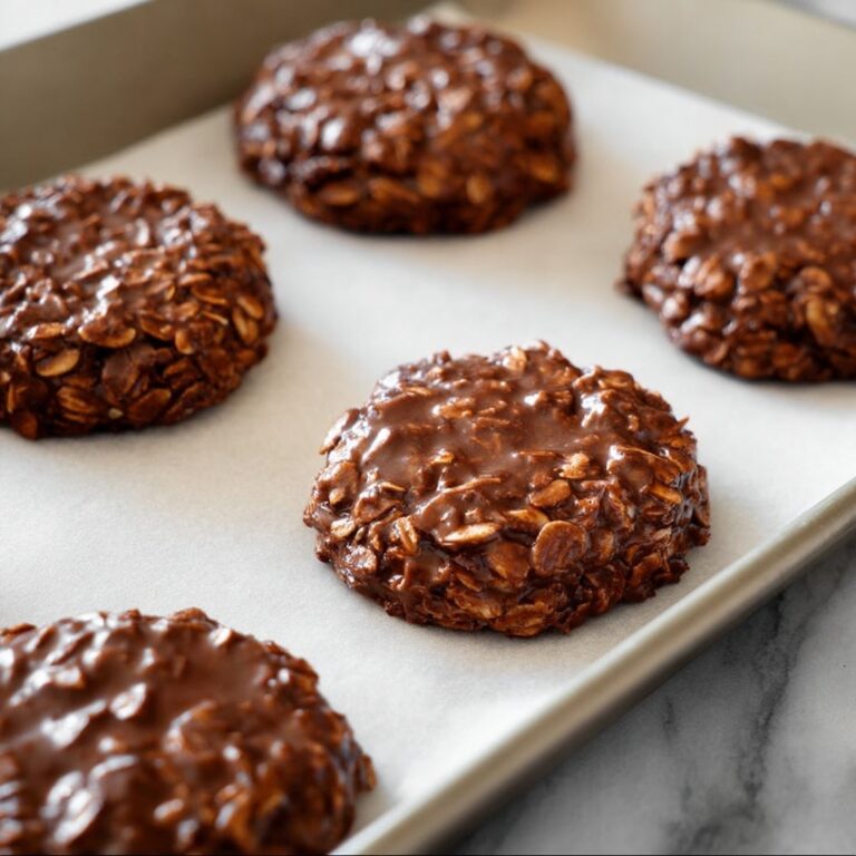 No Bake Nutella Oatmeal Cookies Recipe