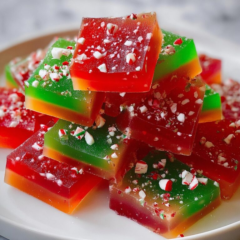 Christmas Candy: Peppermint Hard Candy with Crushed Candy Cane Topping Recipe