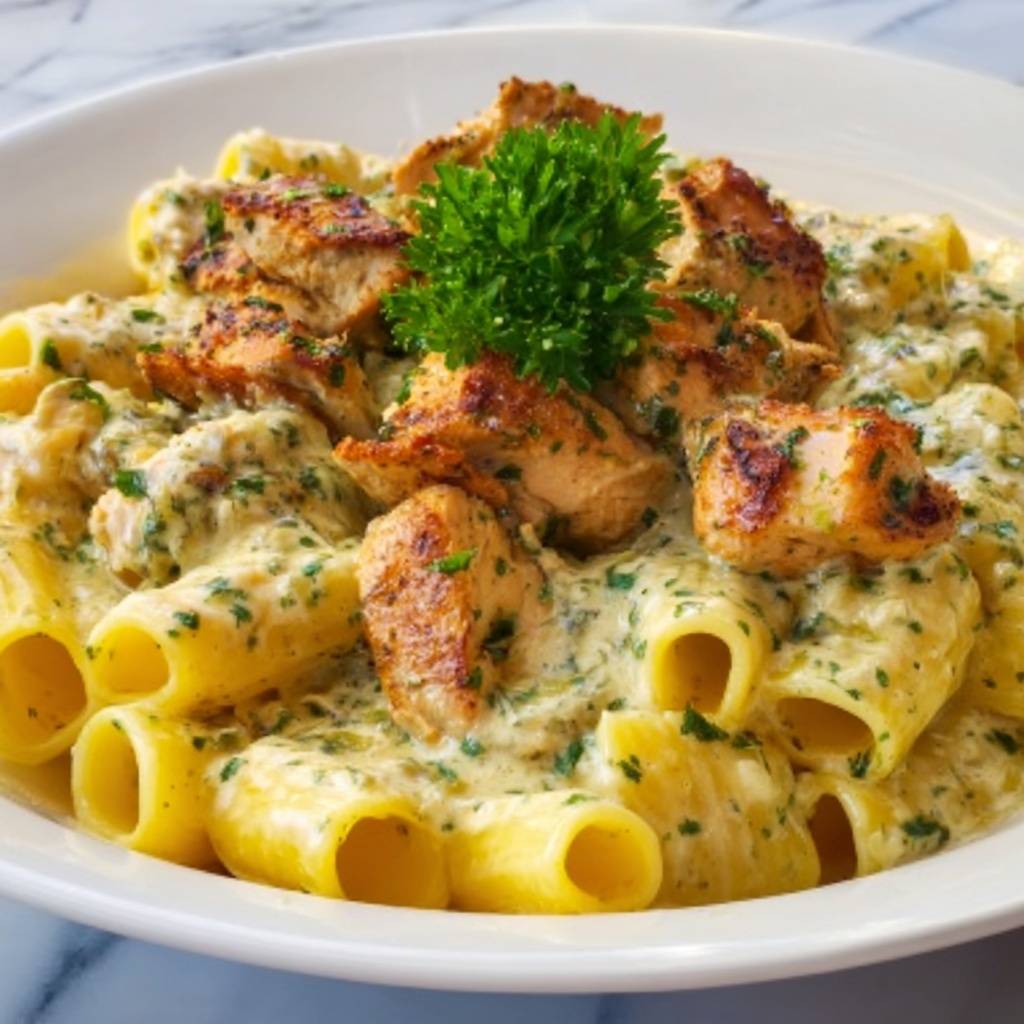 Garlic Butter Chicken Rigatoni: 5 Steps to Comfort Bliss Recipe - Recipe Image