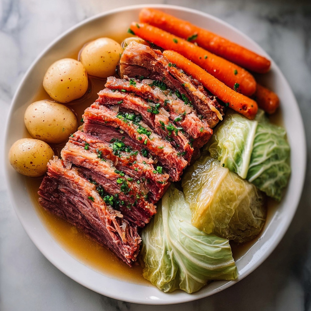 Slow Cooker Corned Beef and Cabbage Recipe - Recipe Image