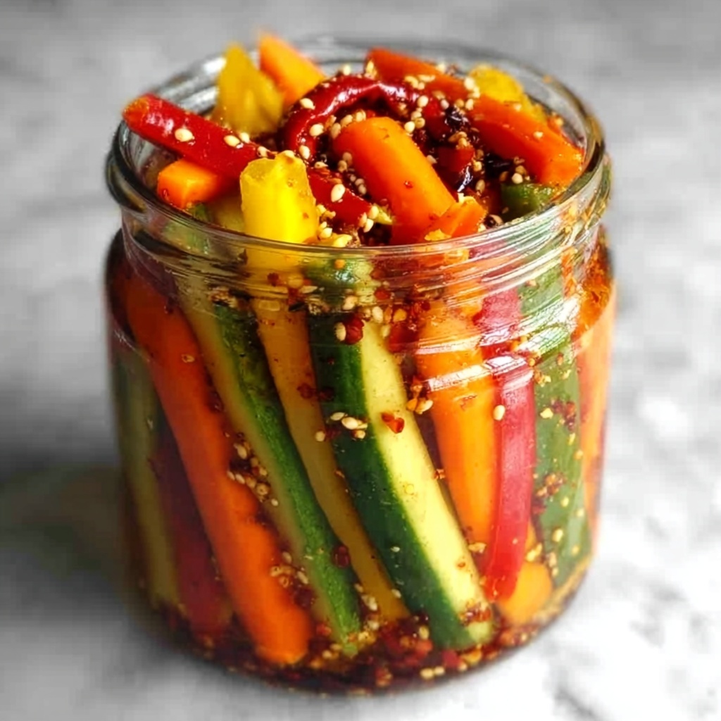 Easy Refrigerator Pickled Vegetables Recipe for Joyful Snacking Recipe - Recipe Image