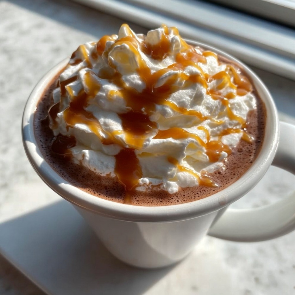 Christmas Hot Chocolate with Caramel: 5 Cozy Indulgences Recipe - Recipe Image