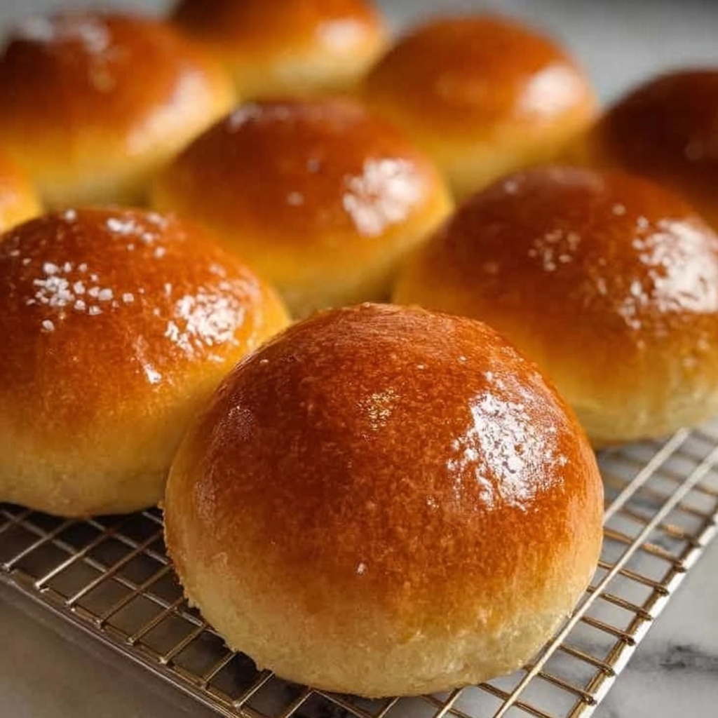 Homemade Soft & Fluffy Brioche Buns Recipe - Recipe Image