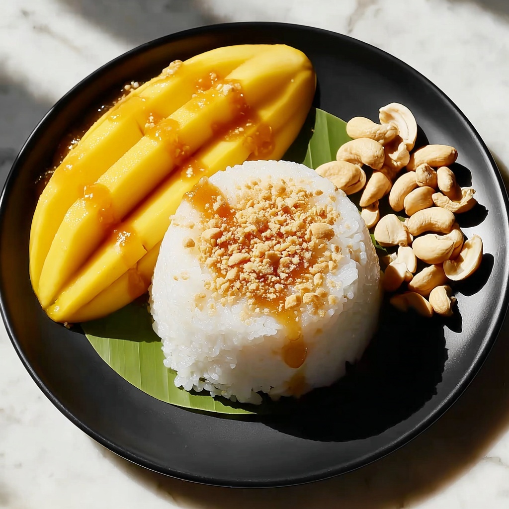Creamy Thai Mango Sticky Rice: A Delicious Dessert Recipe - Recipe Image