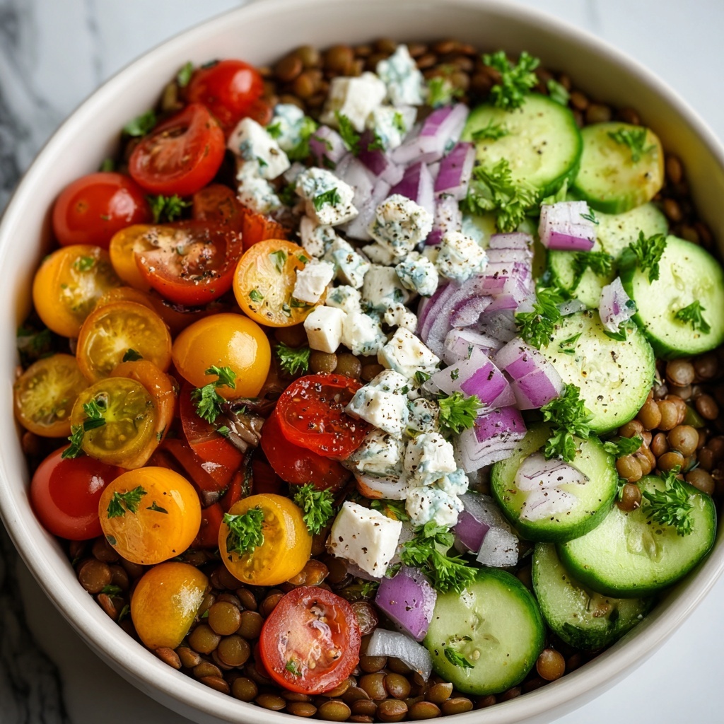 Mediterranean Lentil Salad Recipe - Recipe Image