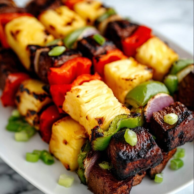Hawaiian Steak Kebabs Recipe