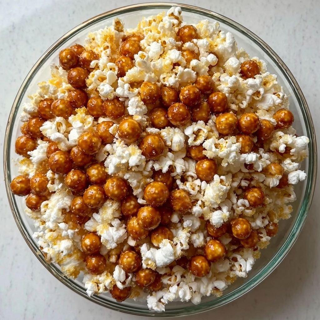 Caramel Cheese Popcorn Clusters Recipe - Recipe Image