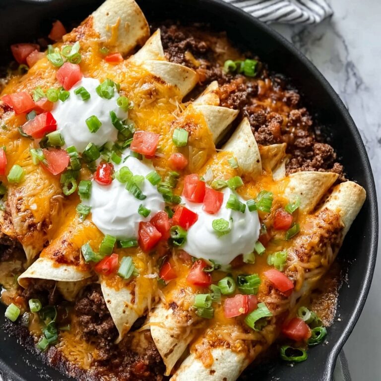 Beef Skillet Enchiladas (Easy One-Pan Recipe) Recipe