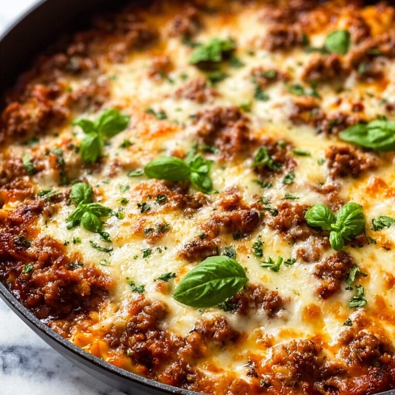 Skillet Lasagna with Sausage and Beef Recipe