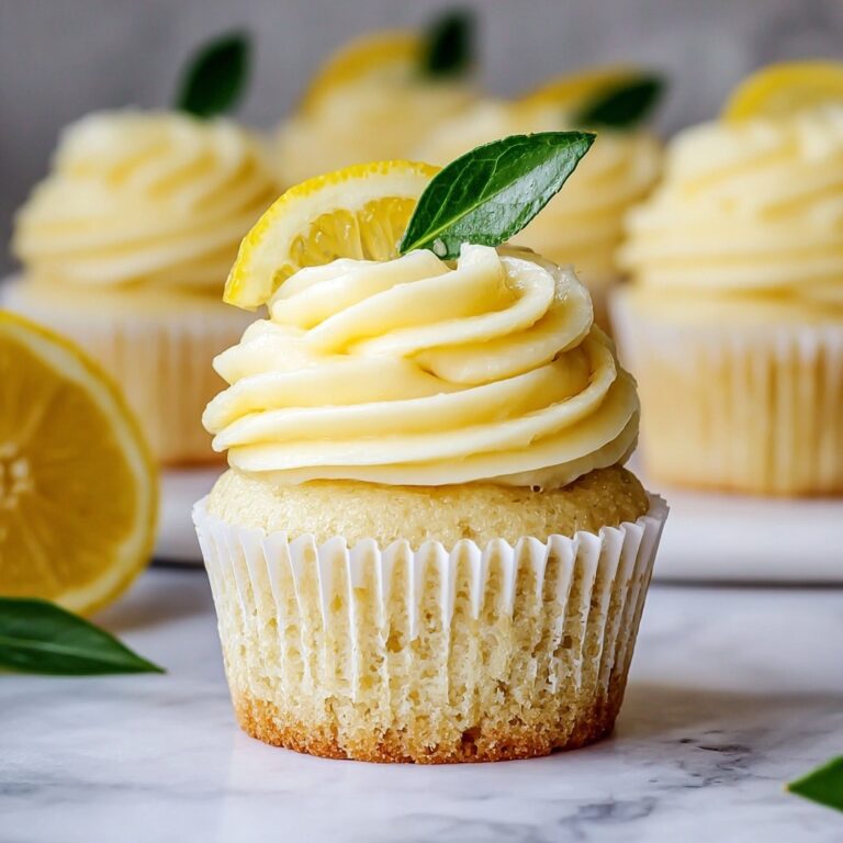 Cheesecake Stuffed Lemon Cupcakes with Lemon Frosting Recipe