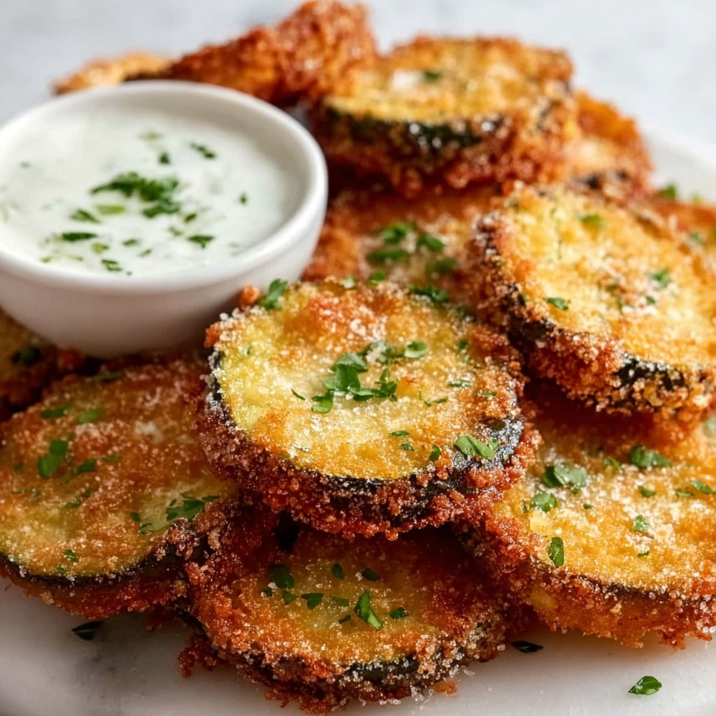 Fried Sliced Mushrooms with Ranch Dipping Sauce Recipe - Recipe Image