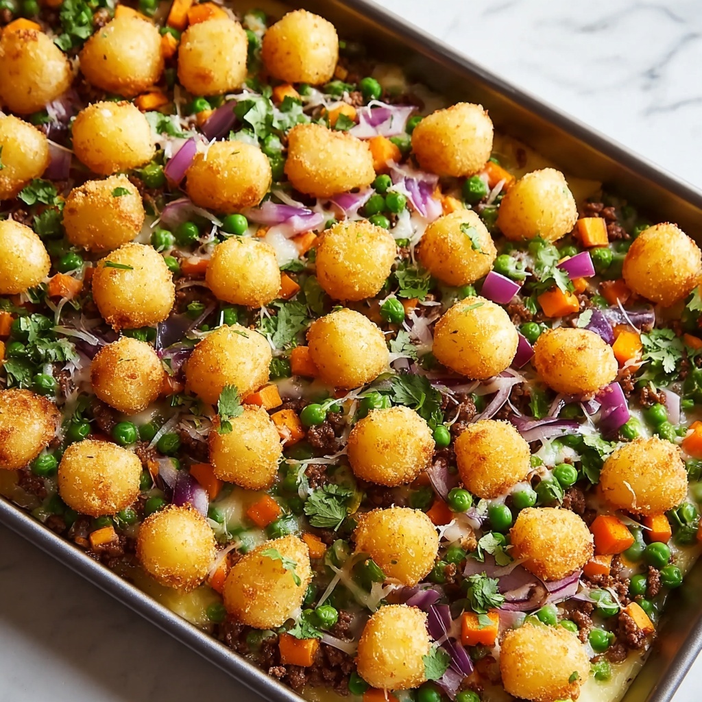 Samosa Tater Tot Casserole Recipe - Recipe Image