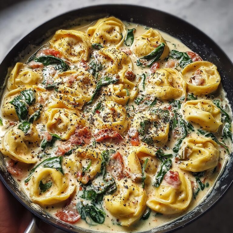 Creamy Tortellini with Spinach Recipe
