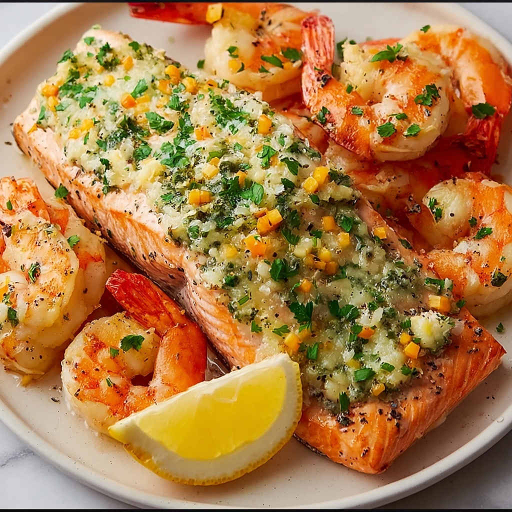 Crab and Shrimp Stuffed Salmon Recipe - Recipe Image