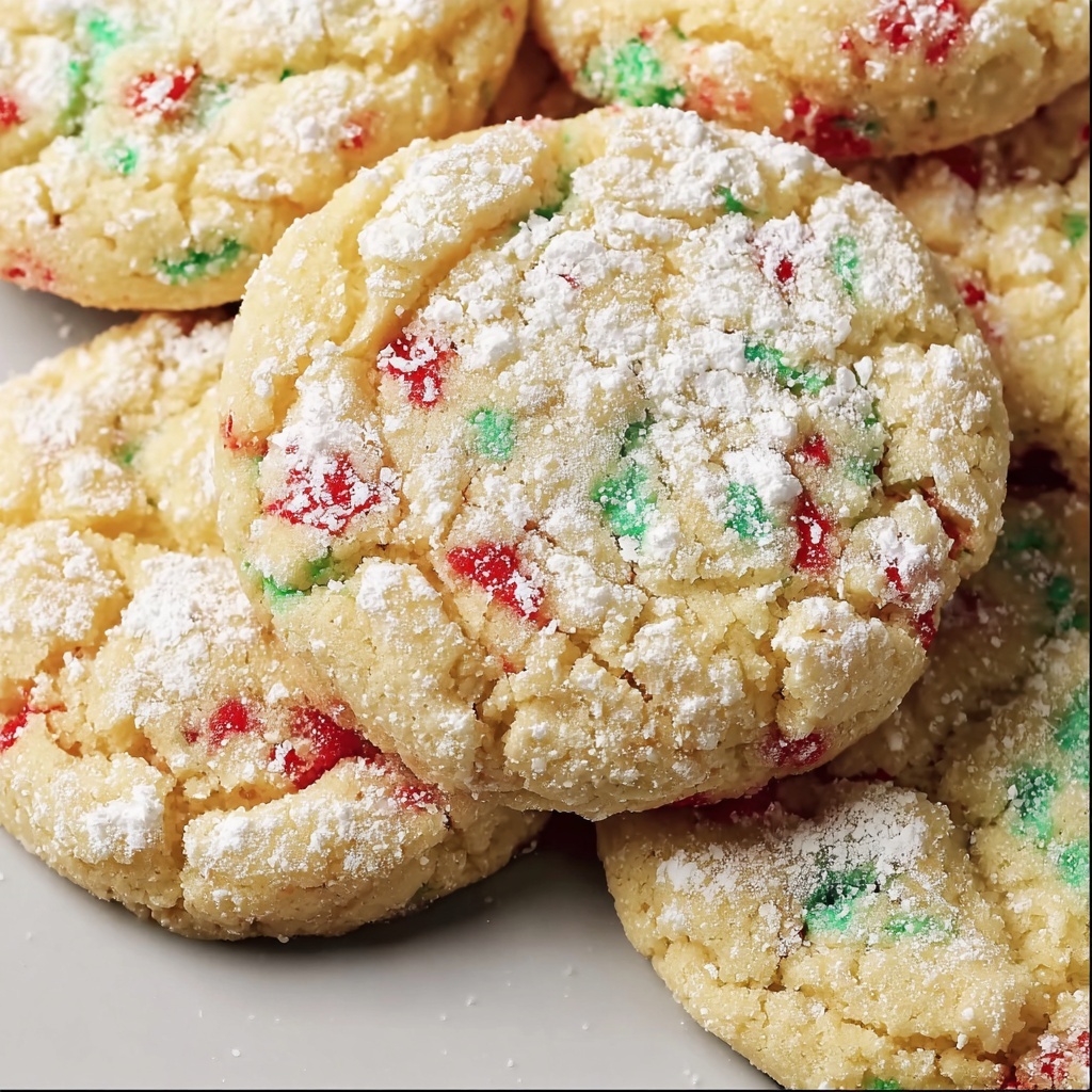 Irresistibly Soft Christmas Gooey Butter Cookies Recipe - Recipe Image