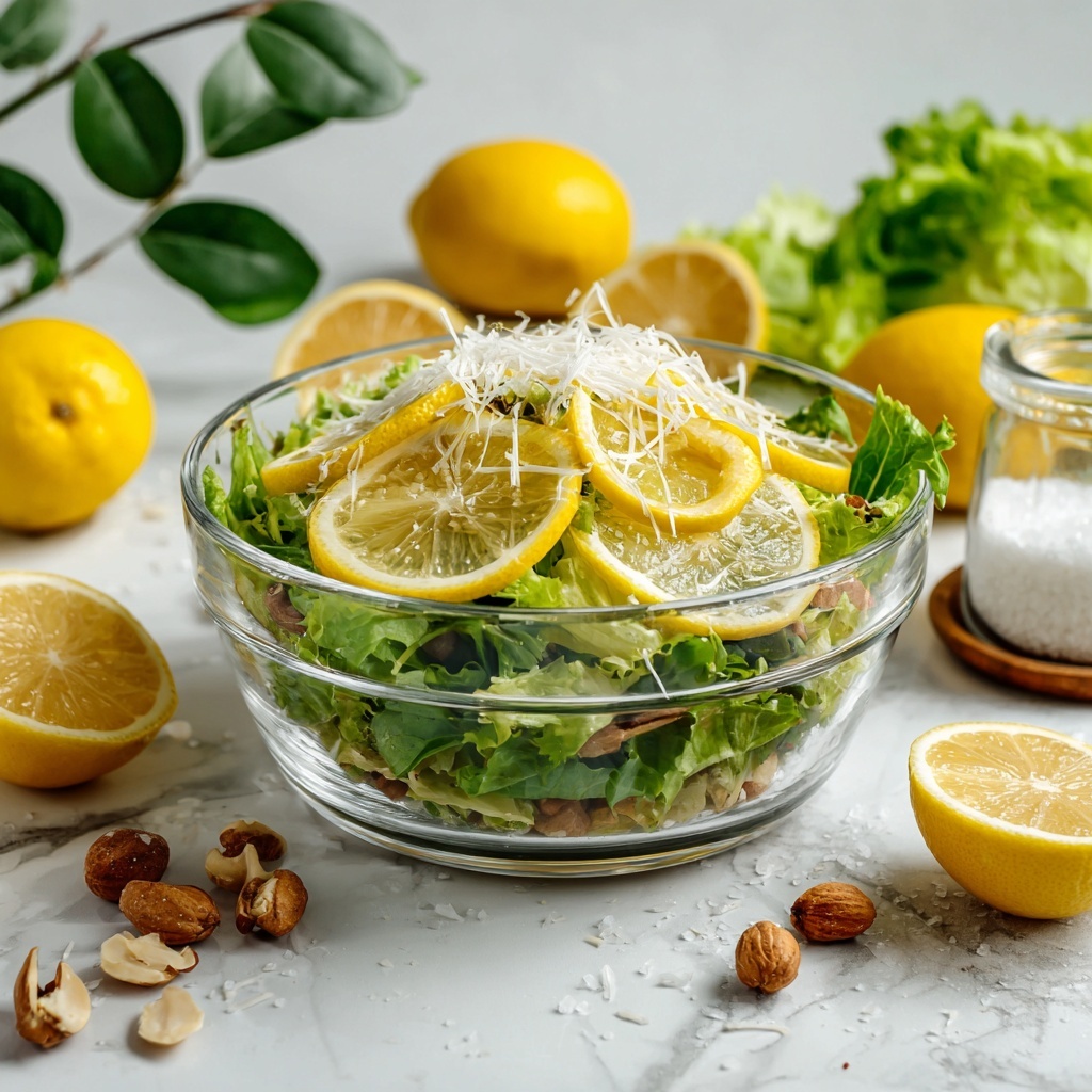 Zesty Lemon Parmesan Salad Recipe - Recipe Image