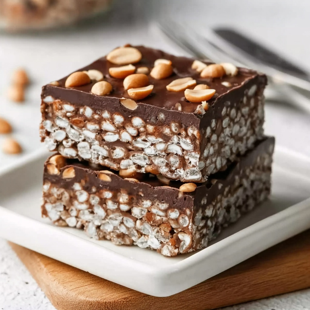 Chocolate Crunch Bars Recipe - Recipe Image