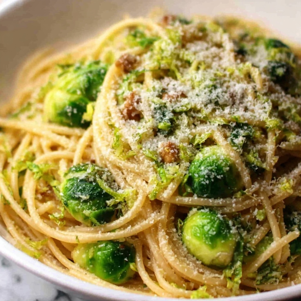 Brown Butter Brussels Pasta Recipe - Recipe Image