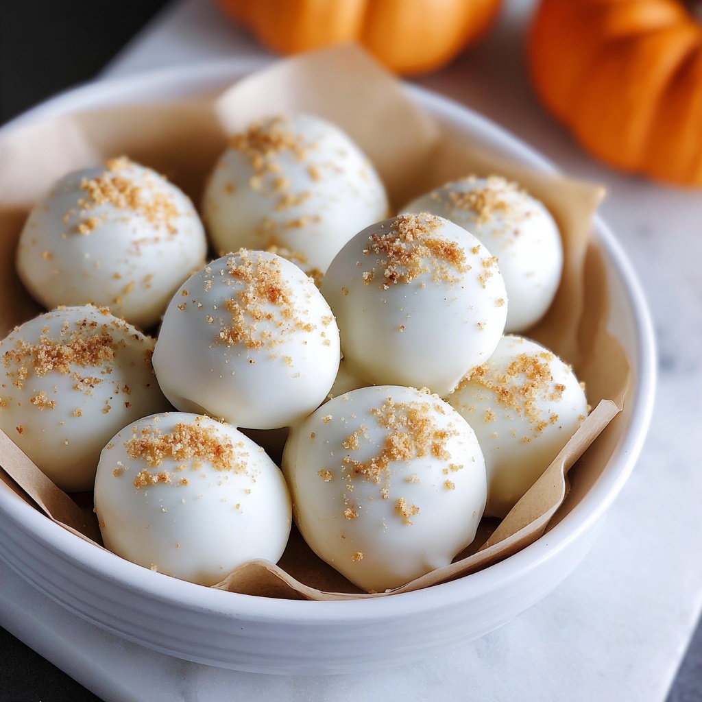White Chocolate Pumpkin Truffles Recipe - Recipe Image