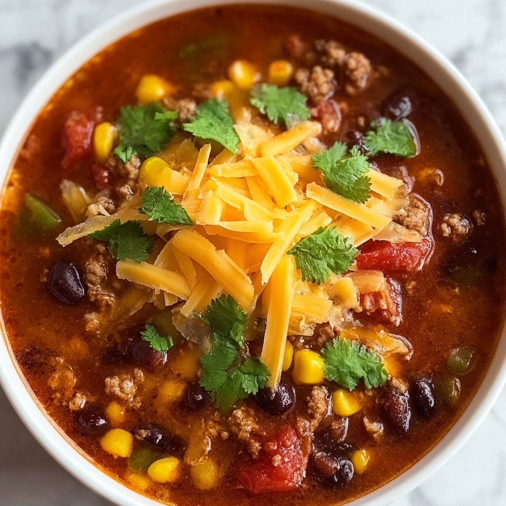 Best Slow Cooker Taco Soup Recipe - Recipe Image