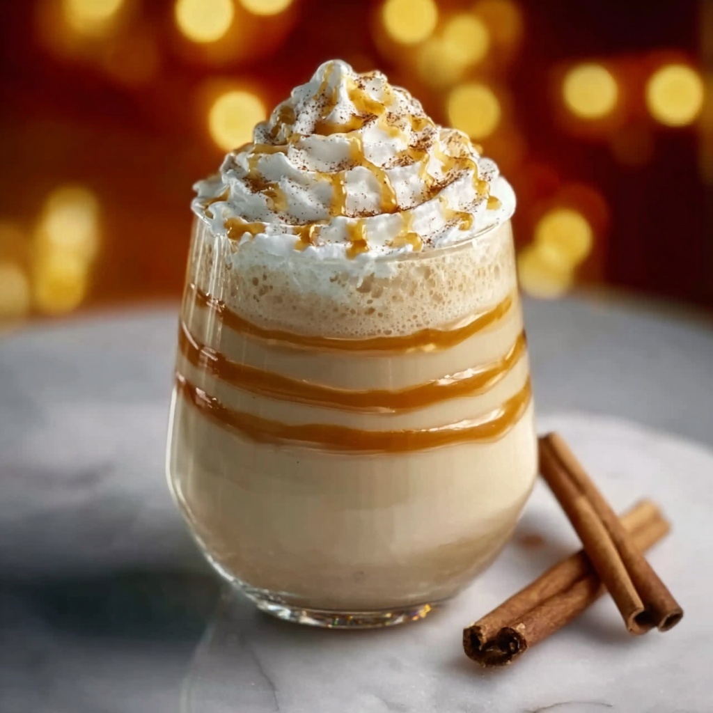 Caramel Eggnog Smoothie Recipe - Recipe Image