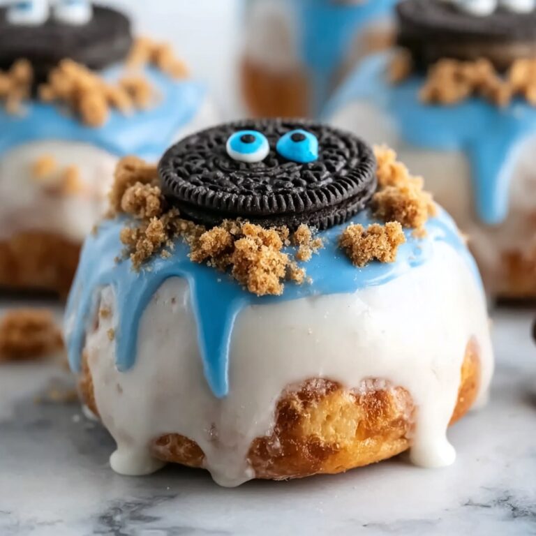 Cookie Monster Cinnamon Rolls Recipe