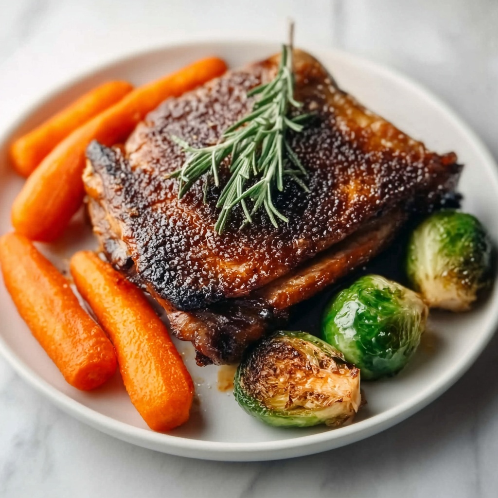 Rosemary Garlic Roasted Duck Recipe - Recipe Image