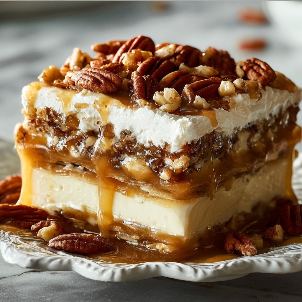 Southern Charm Pecan Pie Lasagna Recipe - Recipe Image