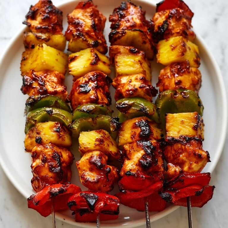 Sweet BBQ Chicken and Pineapple Kebabs Recipe