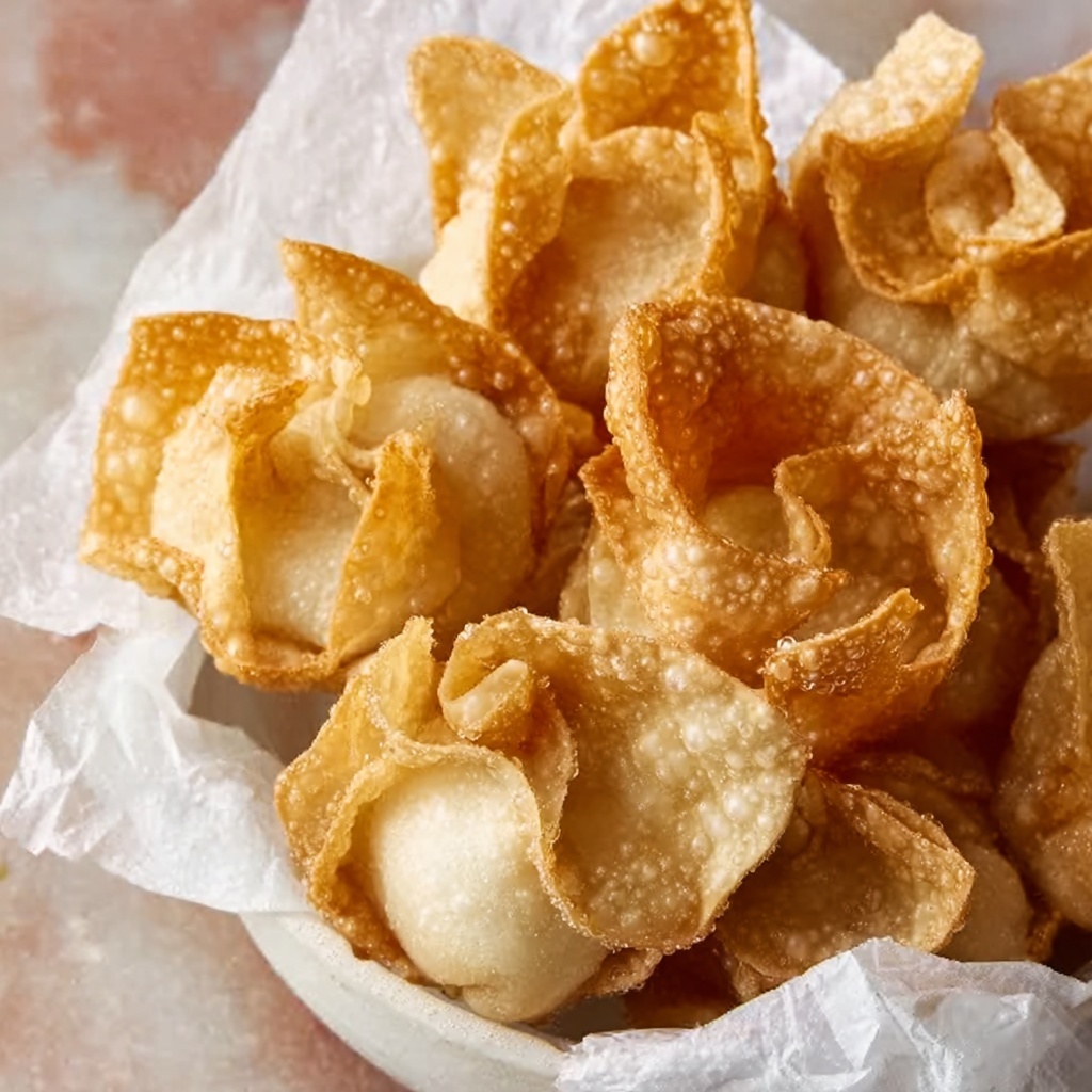 Crispy Homemade Wontons Recipe - Recipe Image