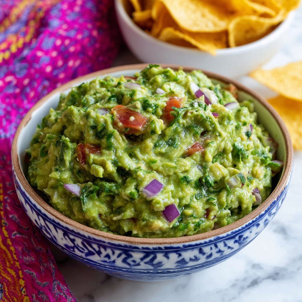Fresh Homemade Guacamole Recipe - Recipe Image