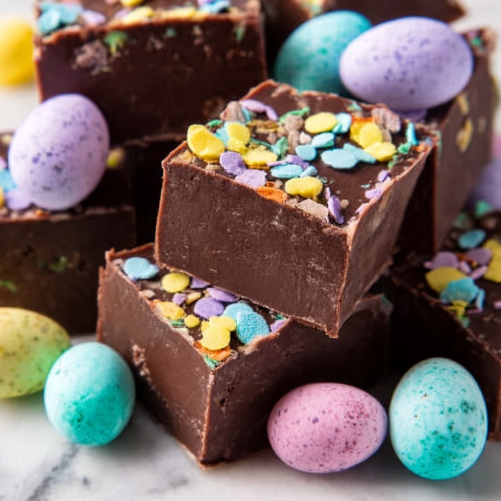 Easter Chocolate Fudge Recipe - Recipe Image