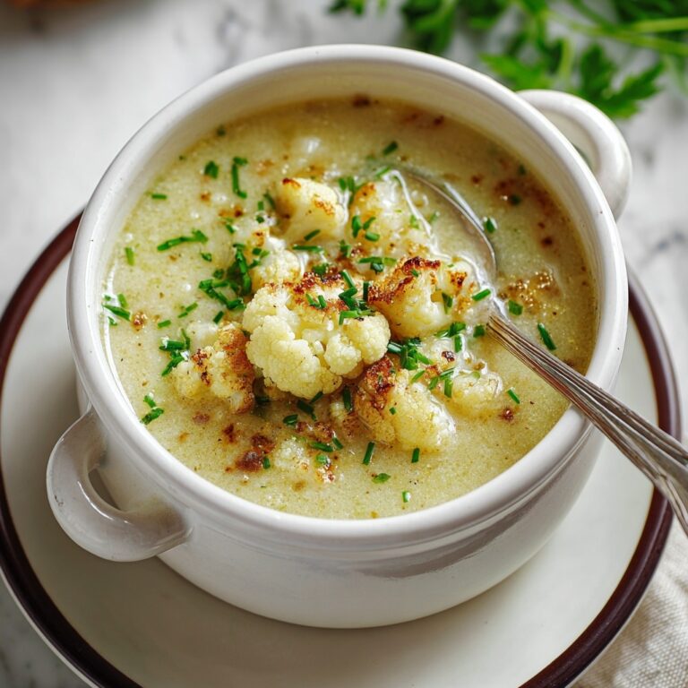 Roasted Cauliflower Soup Recipe