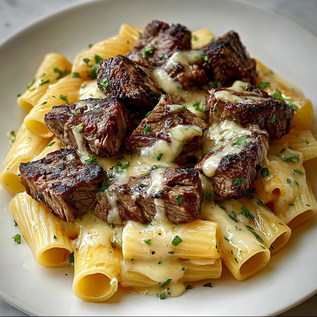 Creamy Steak Pasta Dinner Recipe - Recipe Image